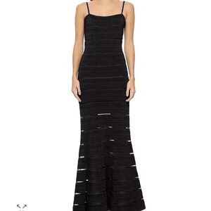 Herve Leger Black Maxi Dress